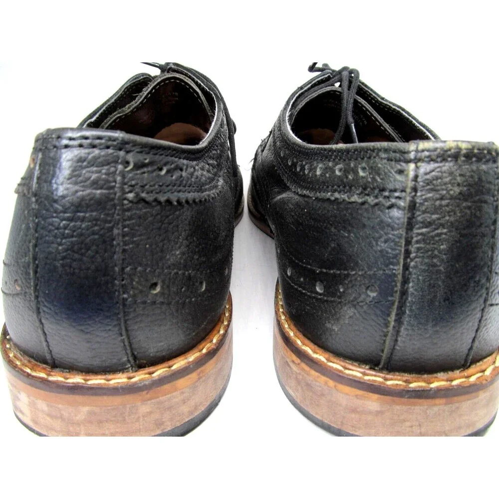 Cedar Wood State Mens Black Wingtip Brogue Derbys Size US 13 EUR 47